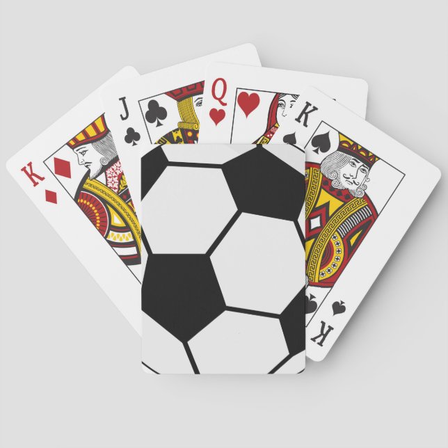 Baralho Gráfico de Bola de Futebol Clássico Fã de Esportes (Verso)