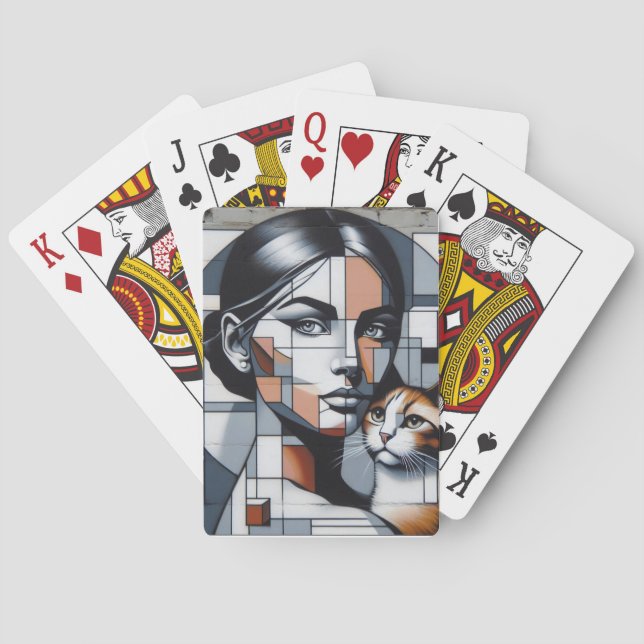 Baralho Grafitti Cat Lady Poker Cards (Verso)