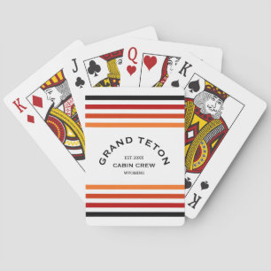 Baralho Grand Teton Cabin Club Custom Crest Park Stripe