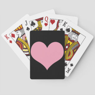 Baralho Grande Coração de Amor Rosa