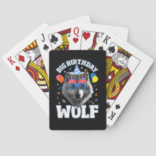 Baralho Grande Lobo de Aniversário para Lobos