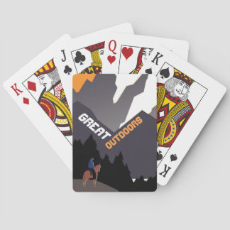 Baralho Great Outdoors Retro Montana Travel Advert Art