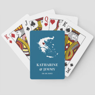Baralho Grécia Casamento Favorito Deck de Cartões, Mapa