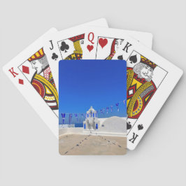 Baralho Grécia do Edifício da Igreja Branca de Bandeiras G