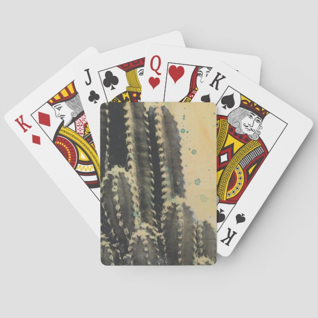 Baralho Green Cactus on Yellow Background (Verso)
