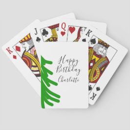 Baralho Green Christmas tree happy birthday December winte