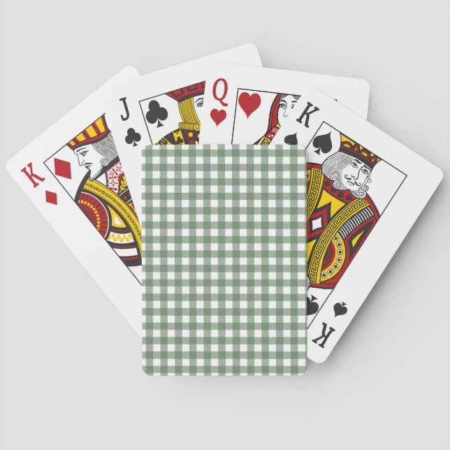 Baralho Green Gingham Playing Cards (Verso)