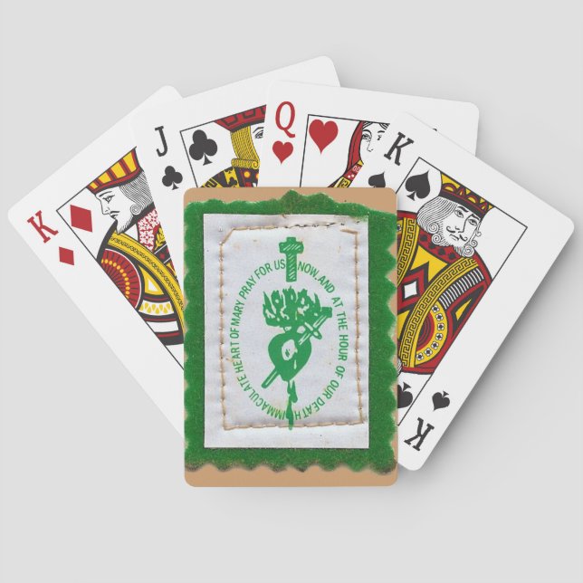 Baralho Green Scapular Playing Cards (Verso)