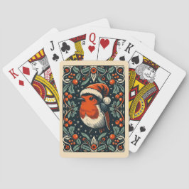Baralho Grinalda de visco Lindo Papai Noel Robin Cartas de