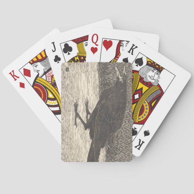 Baralho Gritando Corvo (por Jan Mankes) (Verso)