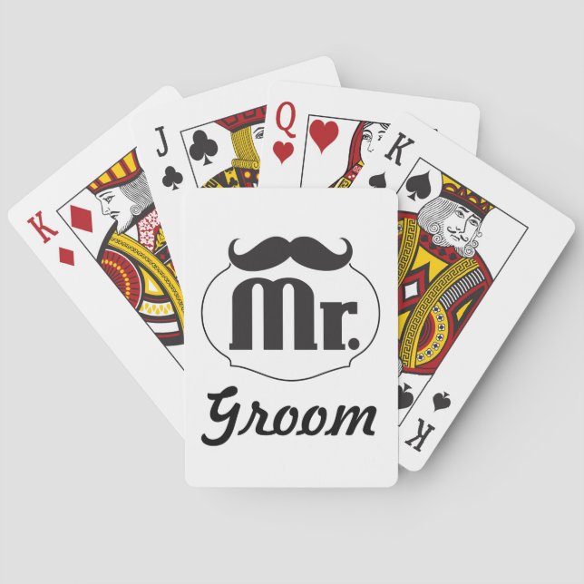 Baralho Groom Mustache (Verso)