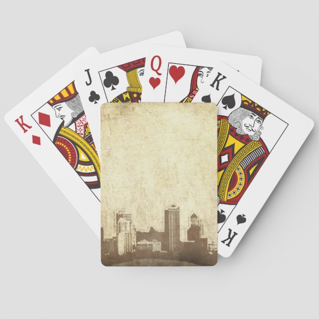Baralho Grungy city background (Verso)