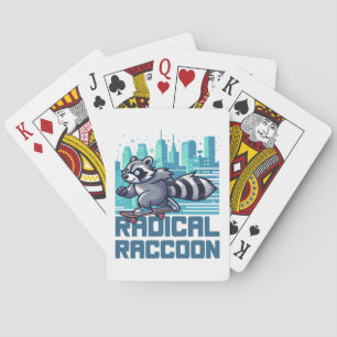 Baralho Guaxinim Radical Skatista Urbano