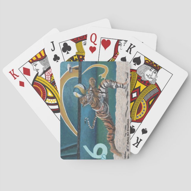 Baralho Guerreiro do gato que joga cartões de jogo do (Verso)