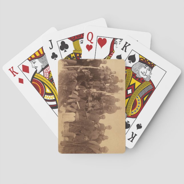 Baralho Guerreiros de Buffalo: Cavalaria Negra Americana L (Verso)