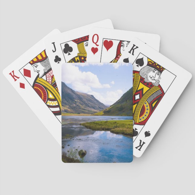 Baralho guisado natural, montanha (Verso)