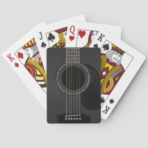 Baralho Guitarra acústica preta