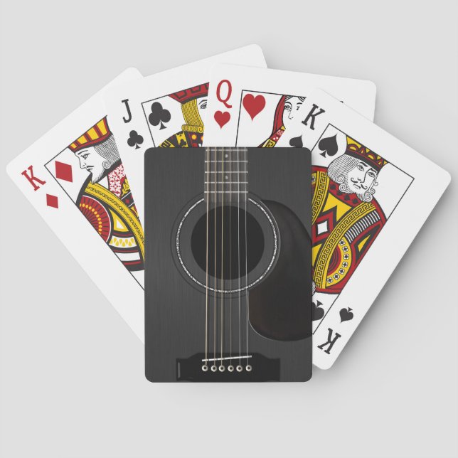 Baralho Guitarra acústica preta (Verso)