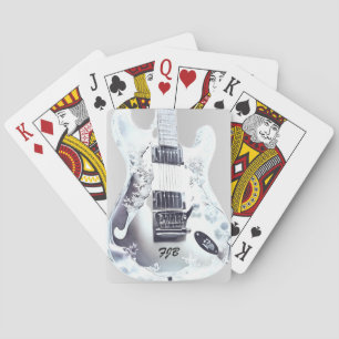 Baralho Guitarra de Lucite, Favor de Casamento Personaliza