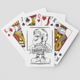 Baralho Gus jogando cartas - preto e branco Gus com Estand