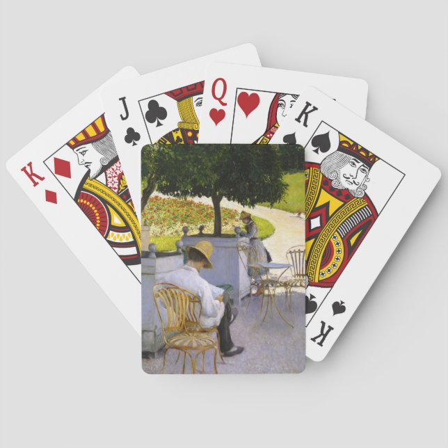 Baralho Gustave Caillebotte - As Árvores Laranja (Verso)