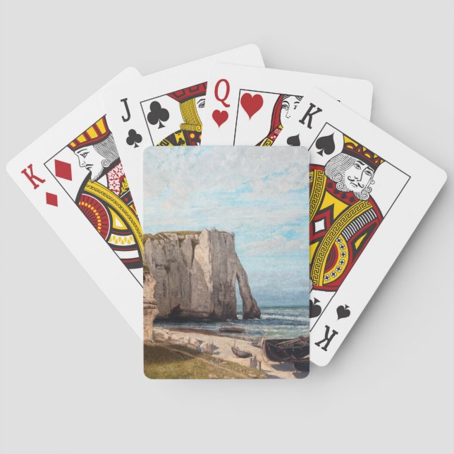 Baralho Gustave Courbet - Cliff no Etretat após a tempesta (Verso)