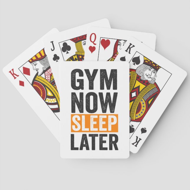 Baralho Gym Dorme Mais Tarde Malhação Engraçada Bodybulidi (Verso)