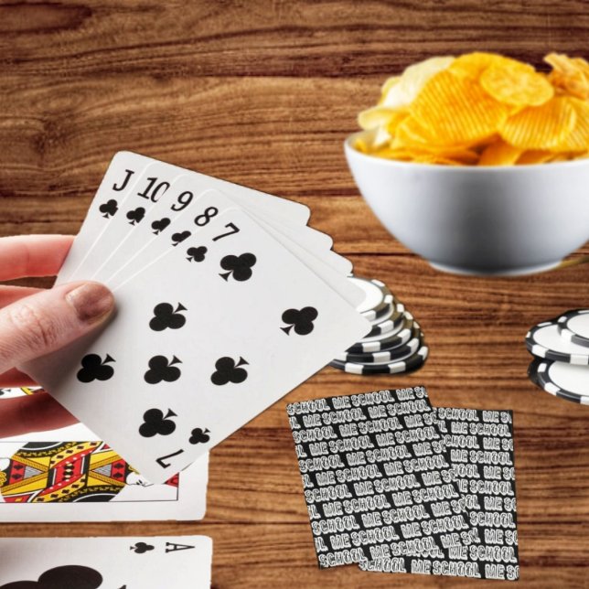 Baralho H. Metal translúcido-Wht (Play some poker, whenever you're on break from school, to get you back in study mode!)