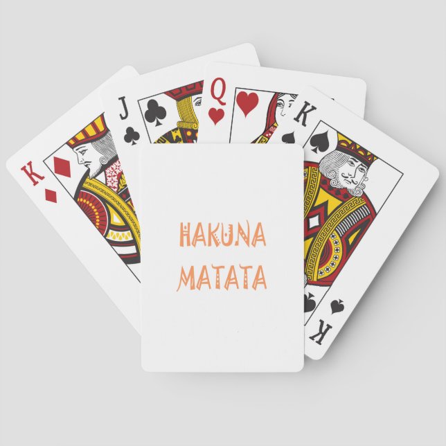 Baralho Hakuna Matata - Arte Tribal Africana (Verso)