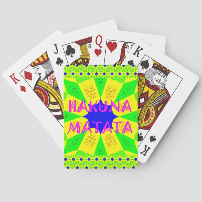Baralho Hakuna Matata Belo Design Incrível Colo (Verso)
