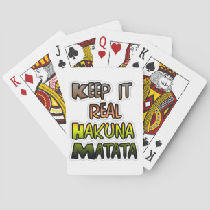 Baralho Hakuna Matata Mantém Os Presentes Reais