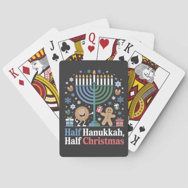 Baralho Half Hanukkah Half Christmas Christmukkah (Verso)