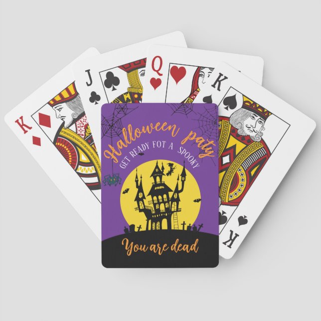 Baralho Halloween 🦇 Jogando cartas (Verso)