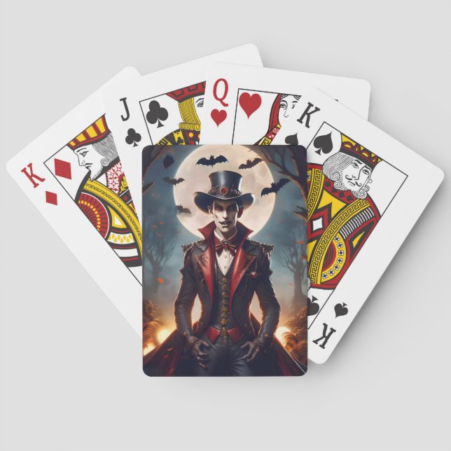 Baralho Halloween Steampunk Gótico Zumbi Vampiro (Verso)