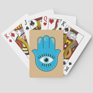 Baralho Hamsa Mão Grego Mau Olho Azul
