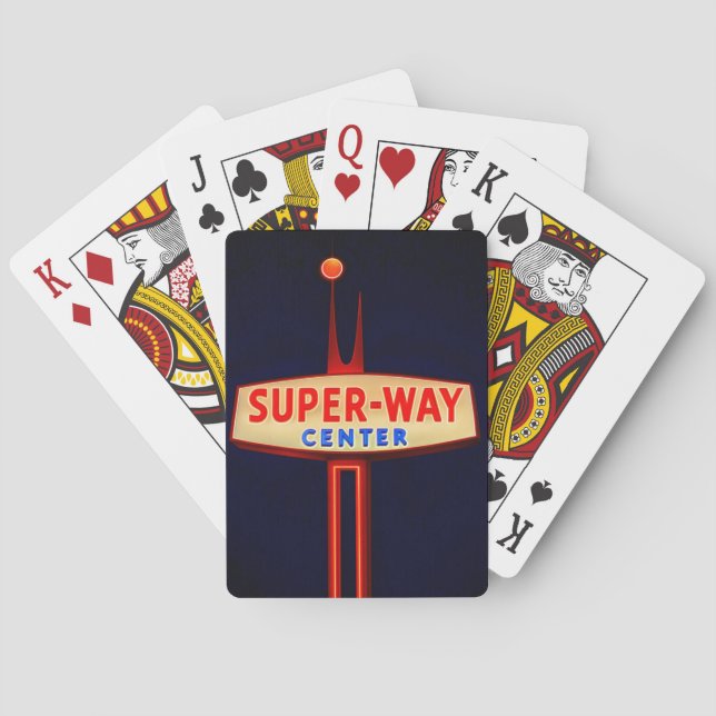 BARALHO HANFORD, CALIFORNIA.  SUPER-WAY PLAYING CARDS. (Verso)