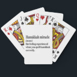 Baralho Hanukkah Miracle Engraçado Chanukah Definição Juda<br><div class="desc">Hanukkah,  judeu,  jew,  chanukah,  sonho,  presente,  aniversário,  natal,  natal,  menorah</div>