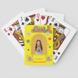 Baralho Happy Birthday Photo Pillow | Personalized Gift 