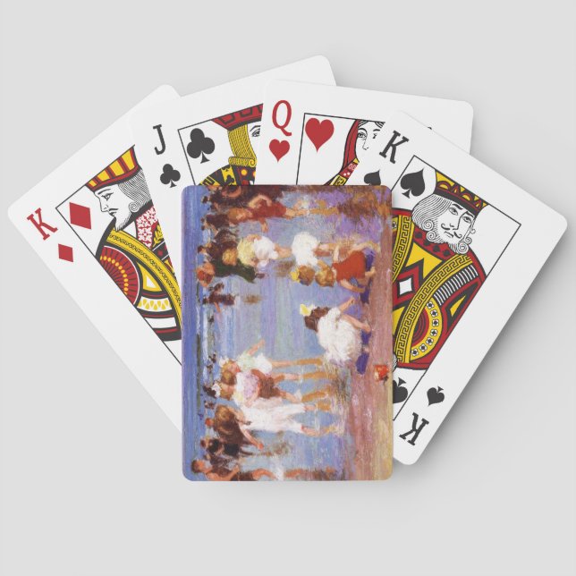 Baralho Happy Days at Beach (por E.H. Potthast) (Verso)