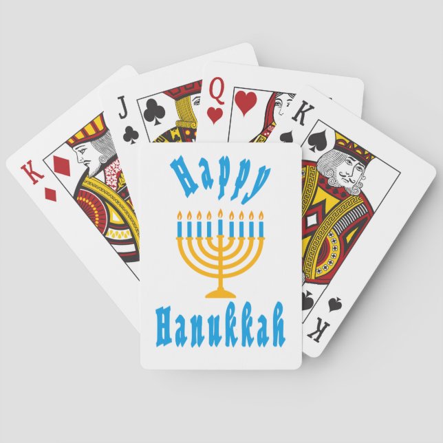Baralho Happy Hanukkah playing Cards (Verso)