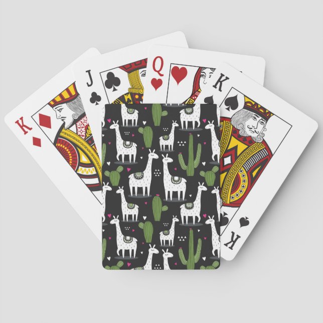 Baralho Happy Llama Pattern (Verso)