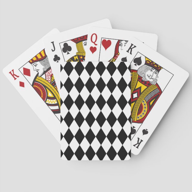 Baralho Harlequin Black and White (Verso)