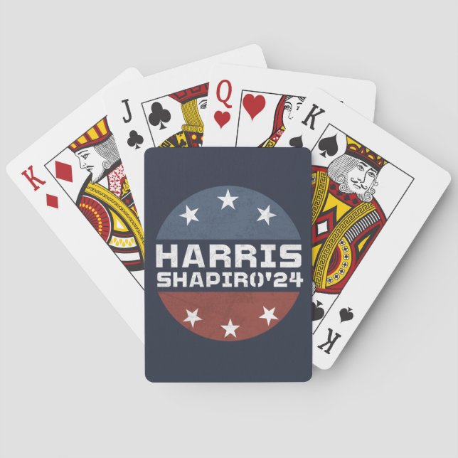 Baralho Harris Shapiro 2024 Vintage Red Blue (Verso)
