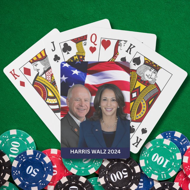 Baralho Harris Waltz Foto 2024 - Kamala Harris Tim Waltz (Criador carregado)