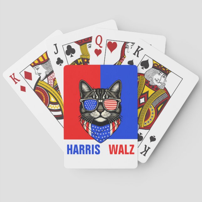 Baralho Harris Walz 2024 Obviamente (Verso)