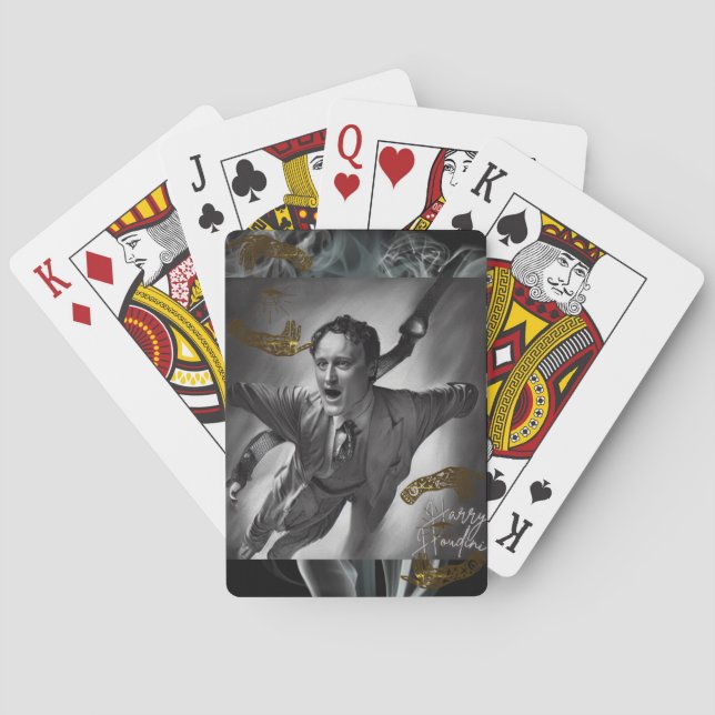 Baralho Harry Houdini Cards Retrato Arte Pop (Verso)