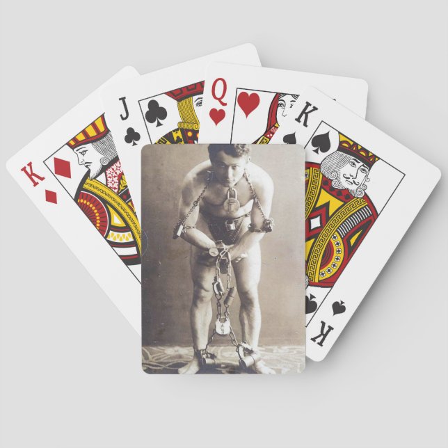 Baralho Harry Houdiniin em Cadeias (Verso)