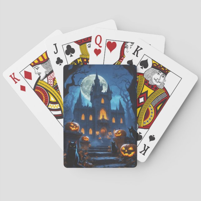 Baralho Haunted Moonlight Castle Playing Cards (Verso)