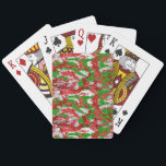 Baralho Haus Do Padrão De Xmas De Prata De Camo<br><div class="desc">Veja o Haus do Camo Christmas Stocking Collections para as ideias mais radicais de presentes.</div>