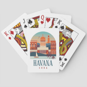 Baralho Havana Cuba Vintage - Viagem mínima retrô
